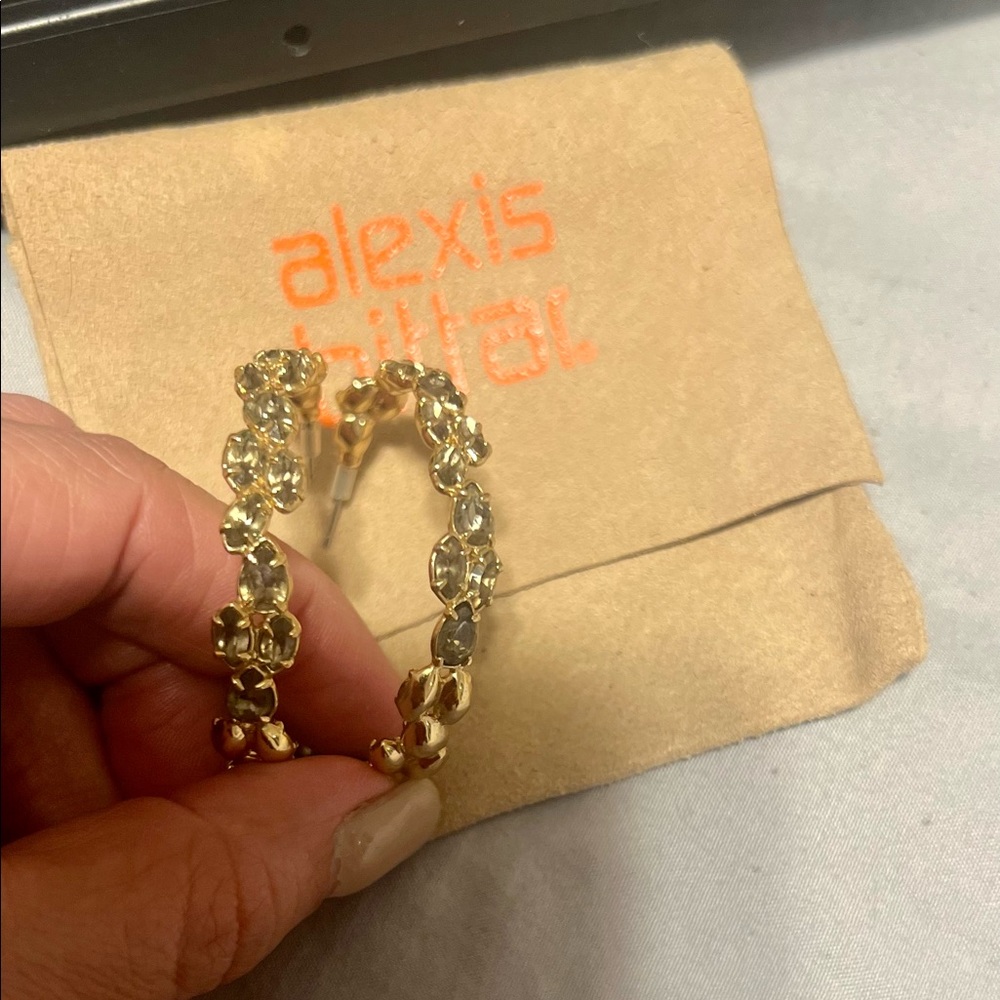 Alexis bittar hoop earrings